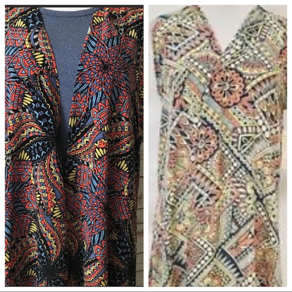 Bundle of two Lularoe Joy floral dusters